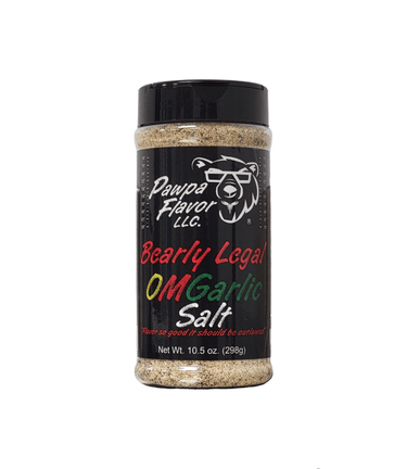 Pawpa Flavor LLC Seasonings and Rubs Bearly Legal OMGarlic Salt